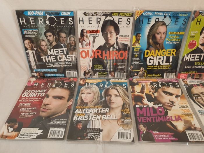 Heroes The Official Magazine All 12 Issues Perfect Condition Titan Publishing