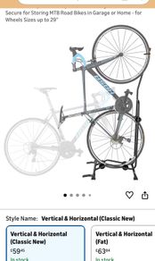Bike stand upright