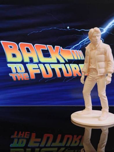 3D Printed Marty McFly From Back To The Future Figurine 80s