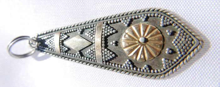 Vintage 22k Gold and Sterling Silver 925 Pendant 2,27g