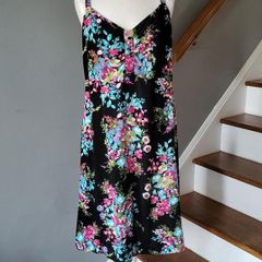 Evans black floral summer dress, Size 20