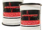 Electric Fence Fencing White Tape 2 x 200m x 20mm (400m)