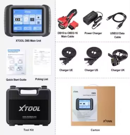 XTOOL D8S Bidirectional Diagnostic Scan Tool, 2024 Upgrade of D8, 38+ Services, Topology Mapping, ECU Coding/3-Year Update/All Systems Scanner/Crankshaft Relearn/CANFD/DoIP
