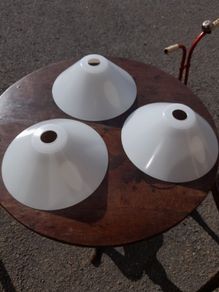Vintage Opaline Glass Shades