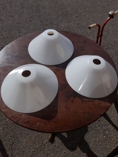 Vintage Opaline Glass Shades