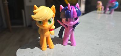2 x Bundle Applejack and Princess Twilight Sparkle 3 inch Moulded Vinyl HTF Figures MLP G4.5 My Little Pony 2020