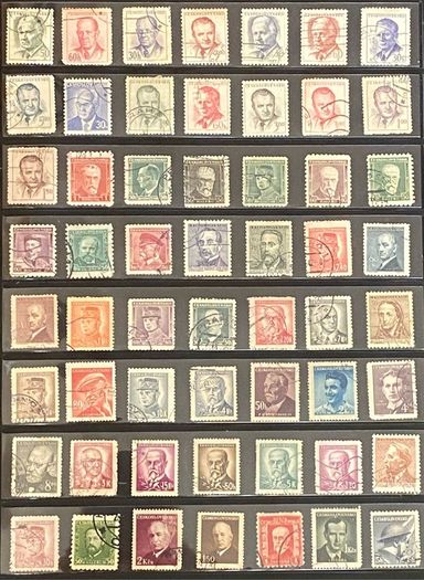 Czechoslovakian stamp lot