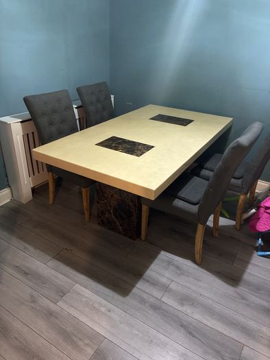 Table 4 chairs also have matching  coffee table