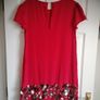 Red Asos dress with sparkly 3d flowers.. Image 4