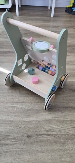 Wooden baby walker
