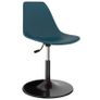 Swivel Dining Chairs 6 pcs Turquoise PP Image 3