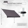 3 x 1.5m Balcony Manual Adjustable Awning Image 7