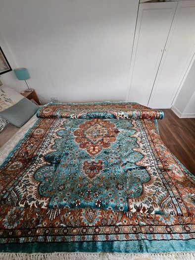 Indian Silk Woven Rug
