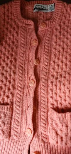 Aran Crafts Rose Pink Cardigan