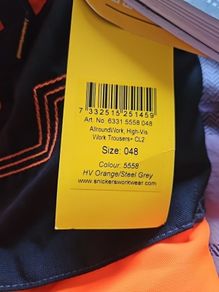 Snickers 6331 AllaroundWork High-Vis Trousers