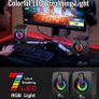 2.0 Wired Mini Speaker for PC,USB Powered 3.5 mm AUX,LED Light Up RGB Gaming Speakers for Computer,Laptop,Phone,Monitor (FREE POSTAGE) Image 4