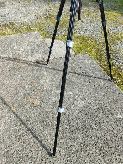 Slick aluminum professional camera tripod