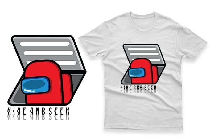 Among Us Game T-Shirts for adults and kids gaming among us t-shirts impostor t-shirts