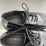Schuh Wide Fit Black Patent Chunky Brogues Image 4