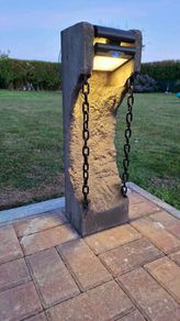 Concrete lamp stand