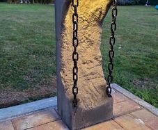 Concrete lamp stand