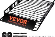 Roof Rack Cargo Basket, 64" x 39" x 6" Rooftop Cargo Carrier with Extension, Heavy-duty Steel 200 LBS Capacity Universal Roof Rack Basket, Luggage Holder for SUV, Truck