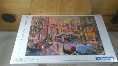 NEW Sealed Clementoni 6000 Piece Jigsaw Puzzle Venice Evening Sunset Dominic Davison