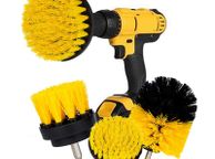 main image for ad 3Pcs/Set Electric Scrubber Brush Drill Brush Kit Plastic Round Cleaning Brush For Carpet Glass Car Tires Nylon Brushes 2/3.5/4''