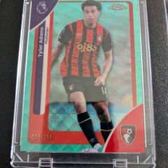 Tyler Adams Topps Chrome aquawave 75/299