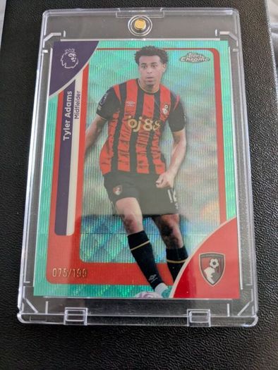 Tyler Adams Topps Chrome aquawave 75/299