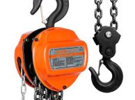 main image for ad Manual Chain Hoist, 2 Ton 4400 lbs Capacity 10 FT Come Along, G80 Galvanized Carbon Steel with Double-Pawl Brake, Auto Chain Leading