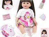 Realistic Reborn Toddler Girl Doll 24 inch 60cm Soft Silicone Real life Baby Girl With Long Hair