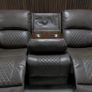 Roman 3+2 Leather Manual Recliner Sofa Image 10