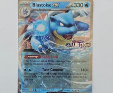 Blastoise ex (Stellar Crown Stamp) 030/142 Pokemon Card