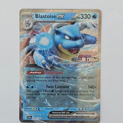 Blastoise ex (Stellar Crown Stamp) 030/142 Pokemon Card