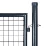 Mesh Garden Gate Galvanised Steel 85.5x100 cm Grey Image 3