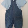 NEW Baby Boy Short Dungaree Set Age 6-9 months Image 2