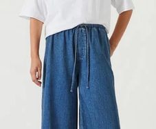 COS Wide Leg Tie Elasticated Waist Jeans