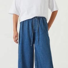 COS Wide Leg Tie Elasticated Waist Jeans