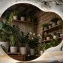 LED Bathroom Mirror Irregular Shape Tri Color Adjustable Light Temperature 3000-7000K Touch Switch Image 2