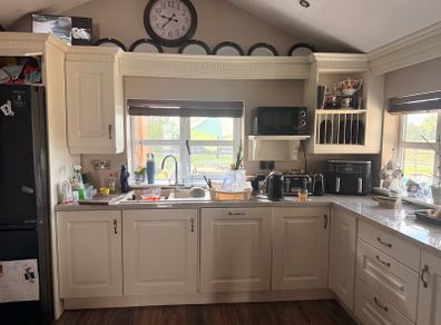 Cream kitchen for quick sale
