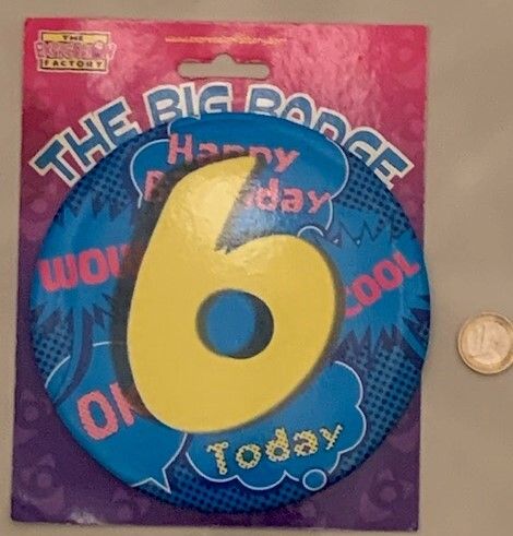 Giant Birthday Badge NEW