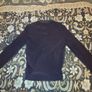 Genuine PRADA women's navy blue 100% leather blouse Image 2