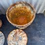 Antique Antique 19th Century English Regency Period Neoclassical cast iron Garden Urns & Lids - a Pair Image 6