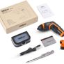 3.6V electric screwdriver, 2000mAh, 34 accessories, with front LED light, battery indicator, USB cable, storage box, suitable for small household projects Image 3