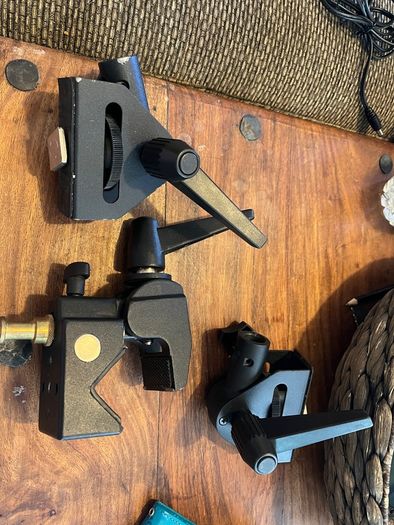 3 Heavy-Duty Photography Studio Clamps