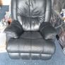 Leather sofa with leather armchair Image 10