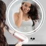 600mm Round LED Bathroom Mirror with Light, Wall Mounted Makeup Mirror with Cold White Light, Anti-Fog, IP44, Large Circle Mirror Backlit + Front Light (FREE POSTAGE) Image 7