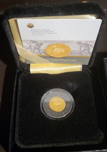 gold proof Plough man coin