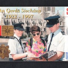 1996 Ireland 50 Unit An Garda Siochana (Gemplus GEM1) Call Card Used. Telecom Eireann card number 1192.